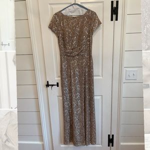 David Meister Formal Bronze Gown